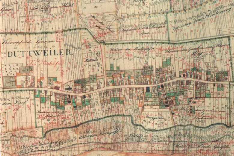 Historischer Gemarkungsplan Duttweiler